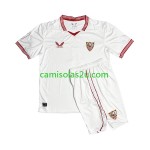 Camisolas de futebol FC Sevilla Sergio Ramos 4 Criança Equipamento Principal 2023/24 Manga Curta